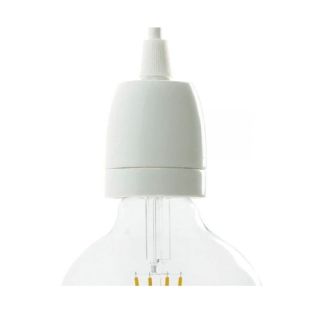 Porcelain E27 lamp holder kit, White