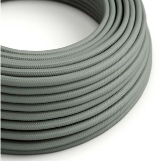 Στρογγυλό Υφασμάτινο Καλώδιο RM03 - Γκρι, 2x0,75mm -  Μέτρ