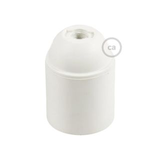 Thermoplastic E27 lamp holder kit, White