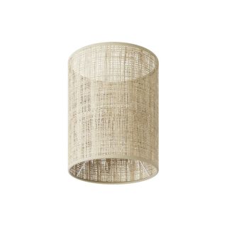 Cylinder fabric lampshade with E27 fitting, Raffia