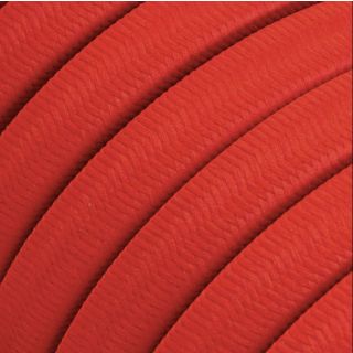 Πλακέ καλώδιο γιρλάντας - Rayon Κόκκινο CM09 - Ανθεκτικό UV ακτινοβολία -  Μέτρ