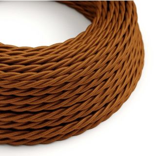 Round Textile Cable - TM15 2x0.75mm, Whiskey