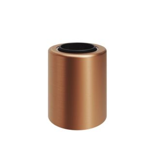 Metal wall or ceiling E27 lamp holder - satin copper