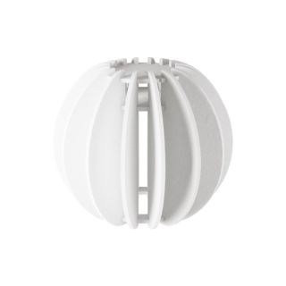 LAMPSHHADE - Elliptical lampshade made of sound-absorbing material, White melange
