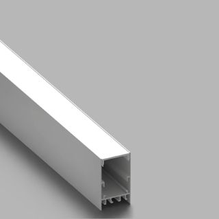 Σετ Προφίλ Απλό Μεγάλο Λευκό 35x26,6 με Κάλυμμα OPAL (2m) -  Τεμ.