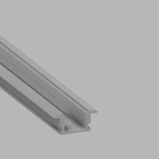 Προφίλ Χωνευτό Ασημί 7x12,6 (2m) -  Τεμ.