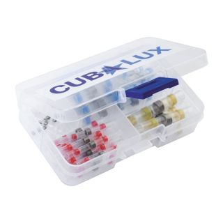 Waterproof connectors with solder