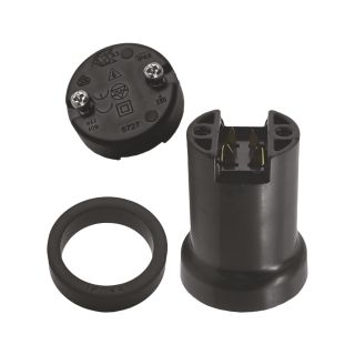 Ε27 bakelite lamp holder black for lighting chains