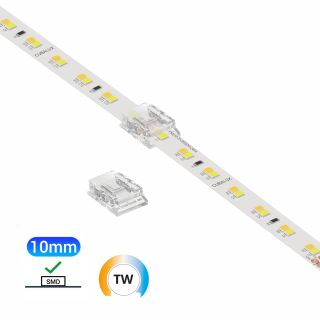 Ενδιάμεσος κονέκτορας IP20/65 για TW ταινία led SMD πλάτους 10mm -  Τεμ.