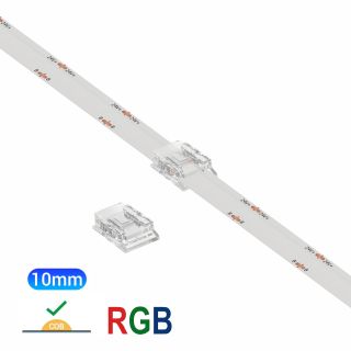 Ενδιάμεσος κονέκτορας IP20/65 για RGB ταινία led COB πλάτους 10mm -  Τεμ.