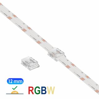 Ενδιάμεσος κονέκτορας IP20/65 για RGBW ταινία led COB πλάτους 12mm -  Τεμ.