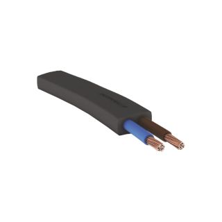 Καλώδιο γιρλάντας Rubber+PCP (H05RNH2F) 2x1.5 mm, μαύρο -  Μέτρ